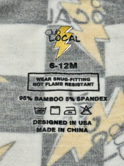 Club Local Bamboo Lightning Bolt Onsie
