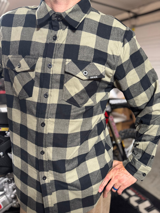Club Local Mens Flannel Black/Olive