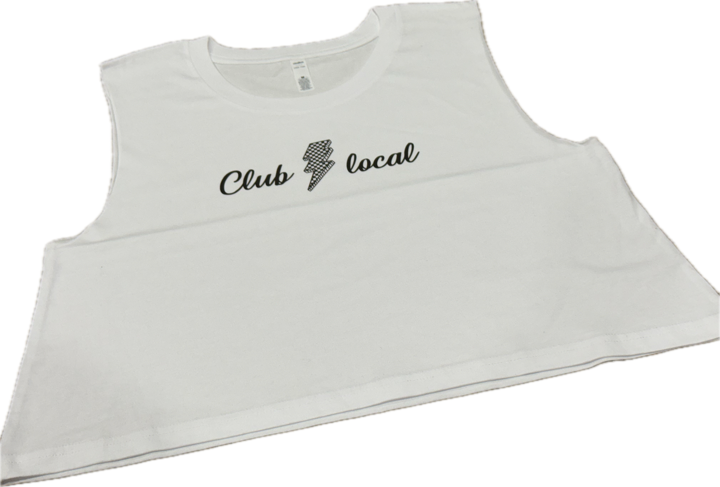 White Club Local Crop Top