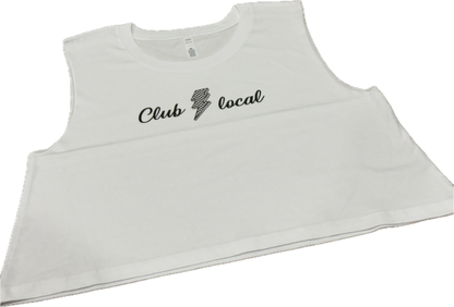 White Club Local Crop Top